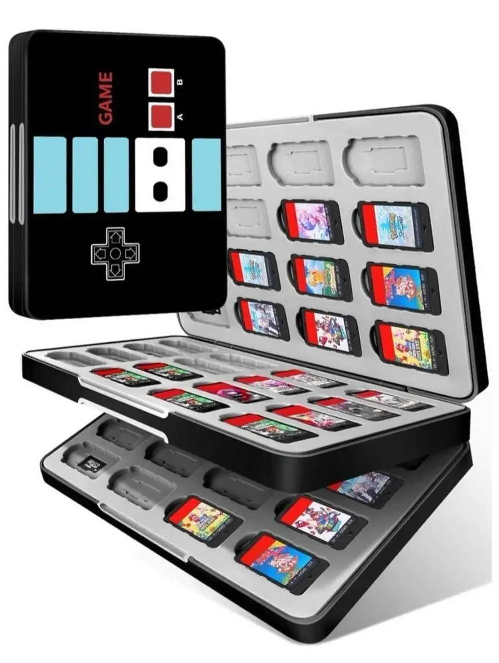 Nintendo Switch Game Card Case 64 Game 64 SD Holder Box for OLED Lite Games New